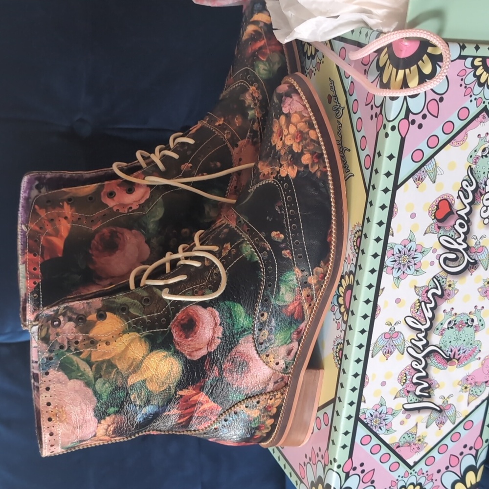 Irregular Choice Walker Floral Boot RARE!